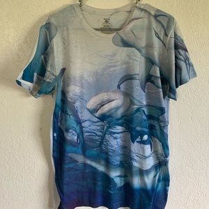 Shark print tee